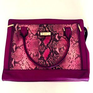 BCBG pink snake tote $59.99
